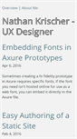 Mobile Screenshot of nathankrischer.com
